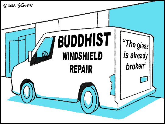 Buddhist windshield repair